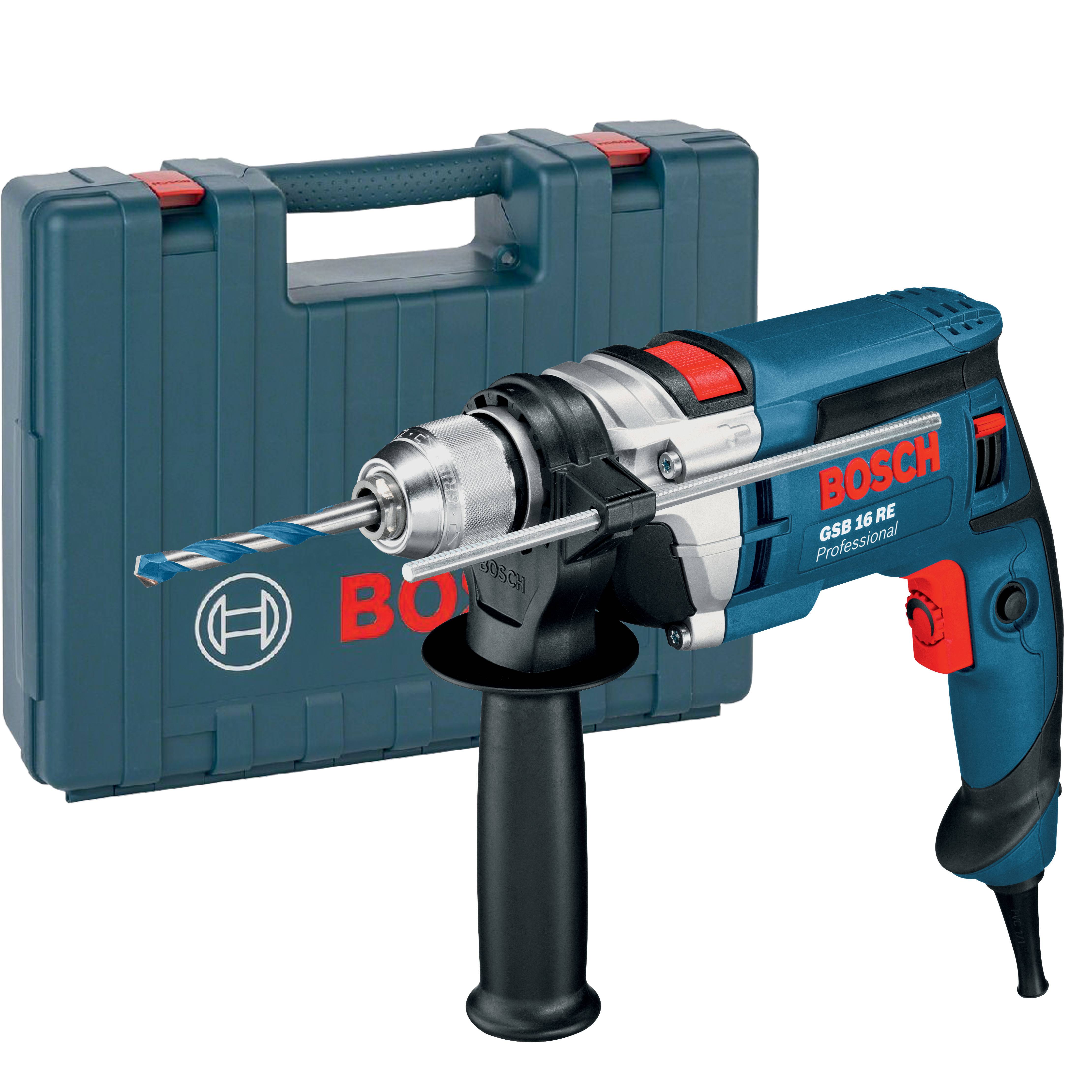 Bosch Trapano Elettrico A Percussione Modello GSB 16 RE 750 Watt Utensile Da Lavoro Leroy Merlin
