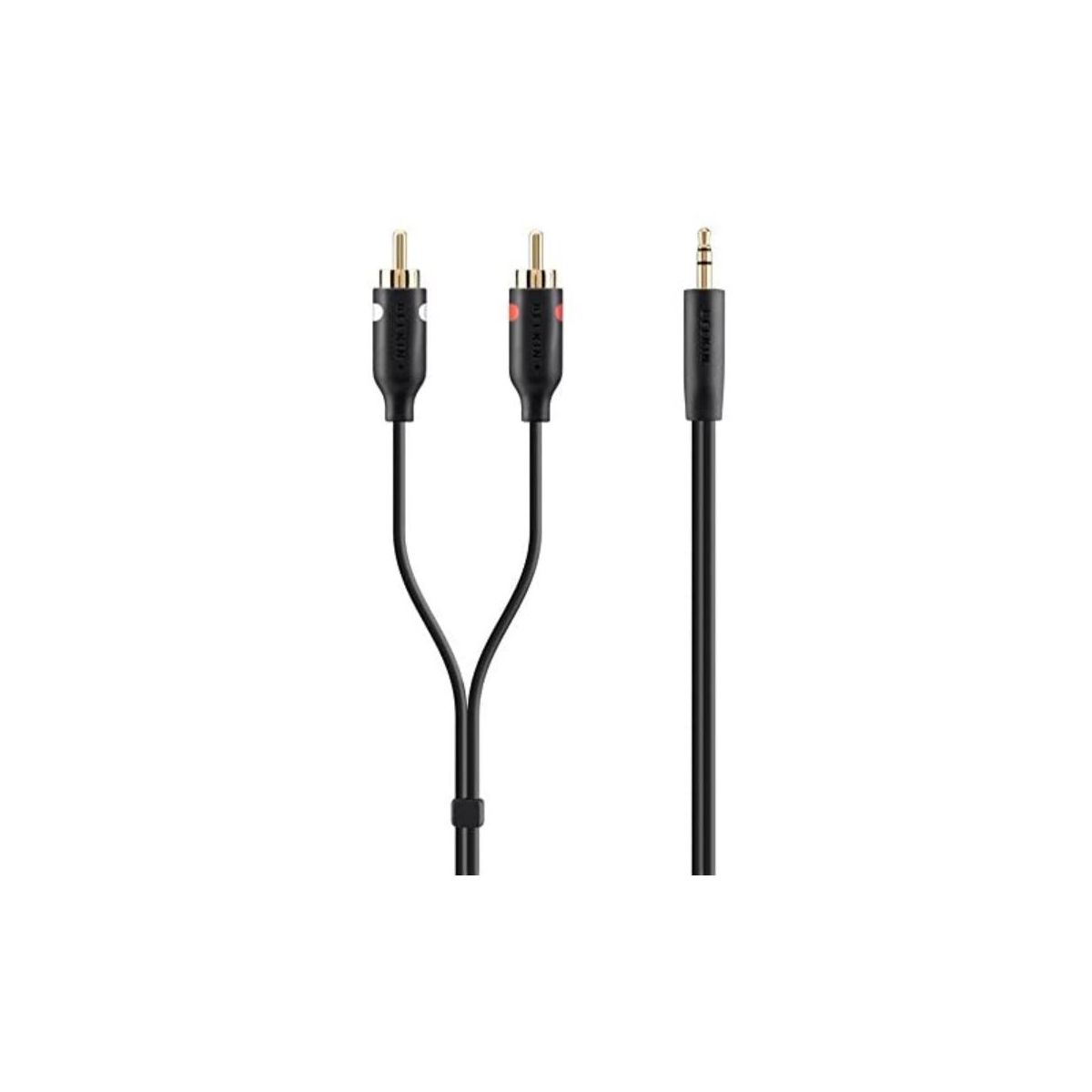 Cable Multimedia, Jack Macho a Jack Macho Doble - 2M - Macho Negro ...