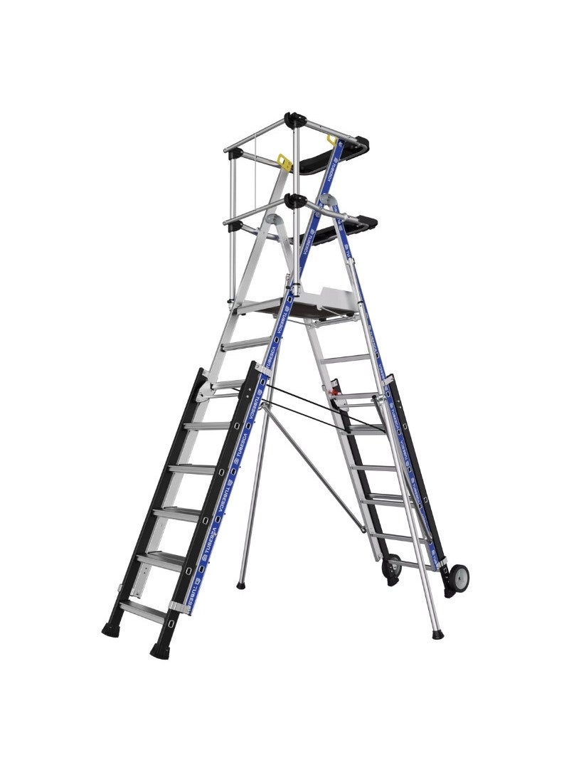 TUBESCA-Comabi - Plate-forme de Chantier Télescopique en Alu Sherpascopic à GC Lisses - 2