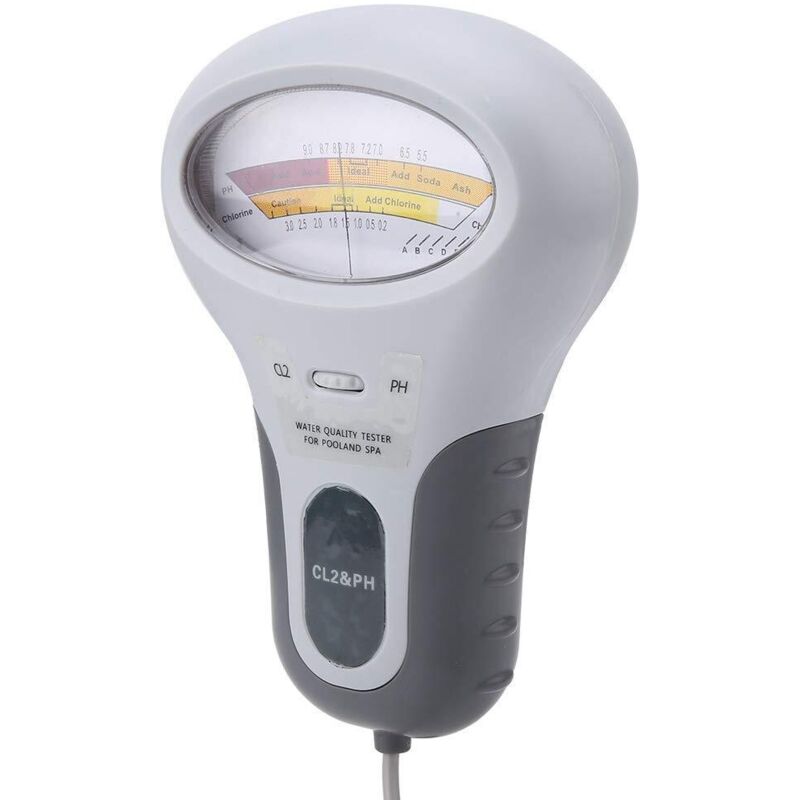 Testeur de Chlore et de pH CL2,Testeur Numérique LCD Multifonction,Testeur de Niveau de Chlore avec Sonde,Pour La Piscine et Le Spa - 5
