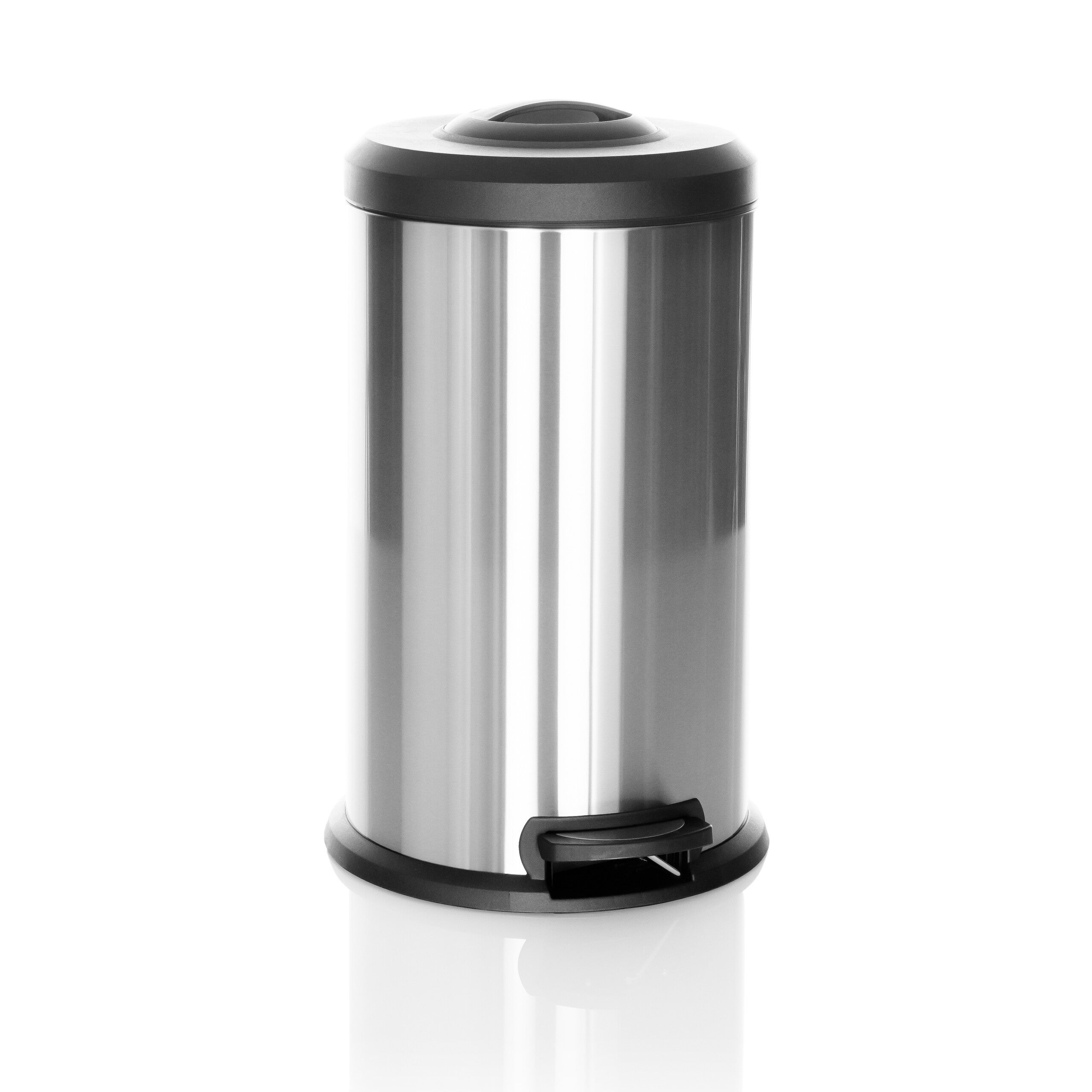 Wiadro na śmieci CLEAN X Srebrny hjh OFFICE