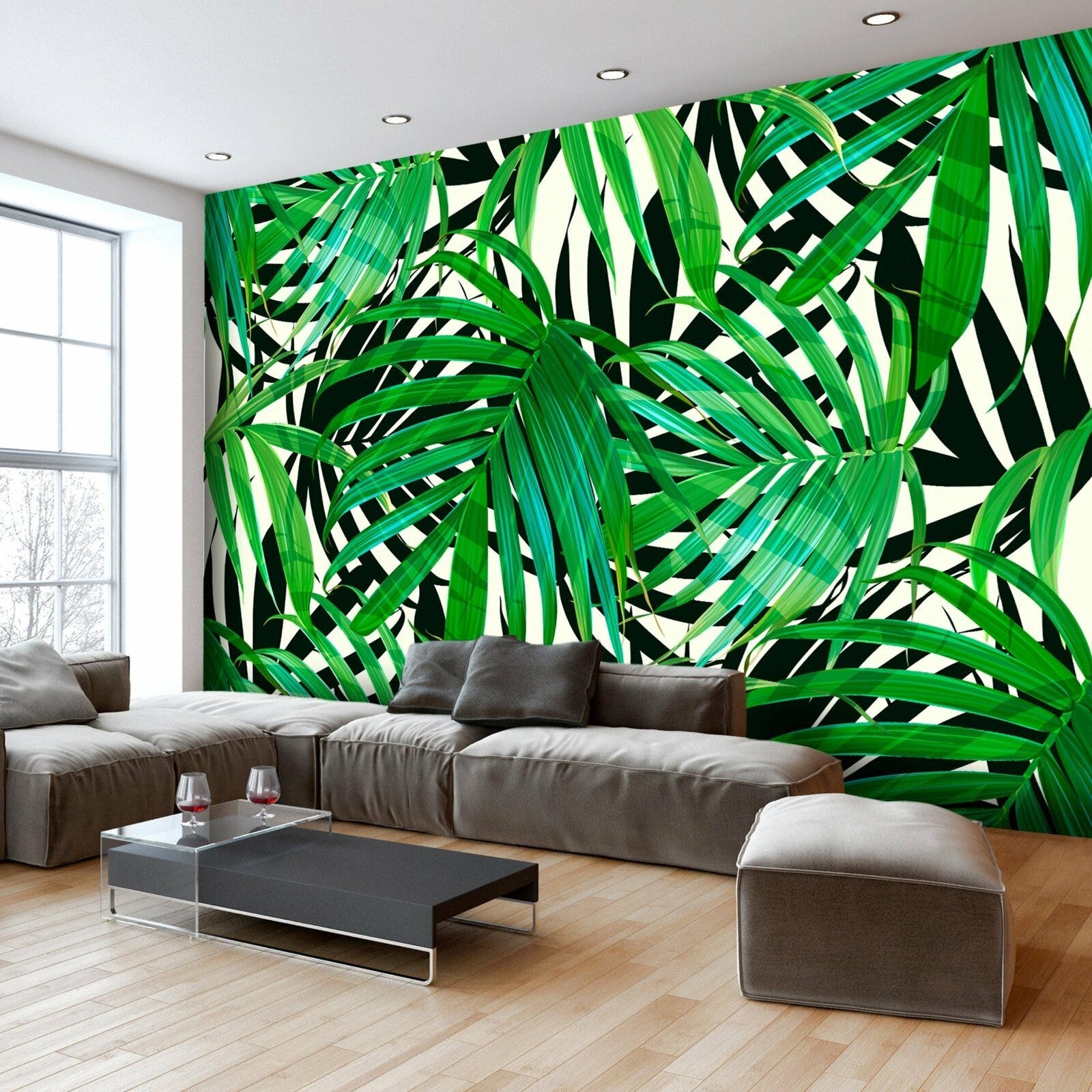 Papier Peint Feuilles Tropicales 350 X 245 Cm Leroy Merlin papier-peint-feuilles-tropicales-350-x-245-cm-leroy-merlin