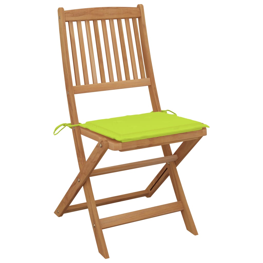 Chaise de jardin avec coussin Maison Exclusive en bois Vert - 3