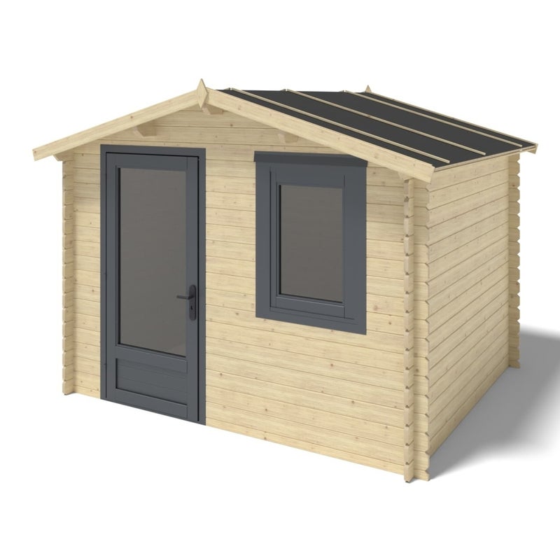 Domek ogrodowy ALTANKA 7.5 m2 - 3x2.5 m - 28 mm, drewniany, DOM755, 1szt.