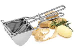 Schiacciapatate In Acciaio Inox NOBILE | 27cm Larghezza | Manico Ergonomico | Multifunzione - Foto 9