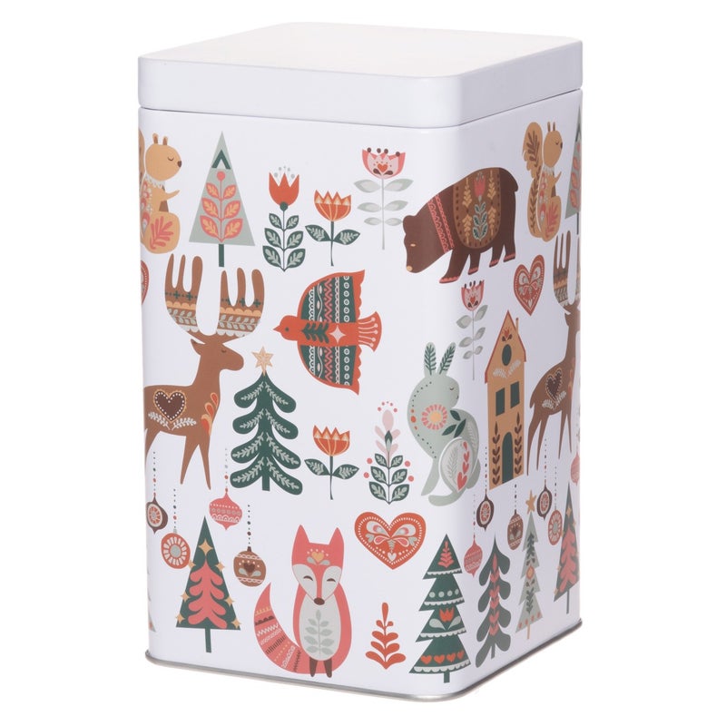 Pojemnik metalowy 18x10,5x10,5 na ciastka ANIMALI wysoki