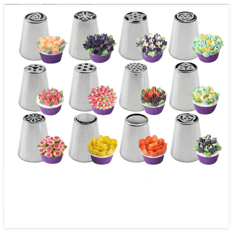 5 Beccucci Rotondi In Acciaio Inox Per Decorazione Torte – Misure Assortite, Accessori Pasticceria