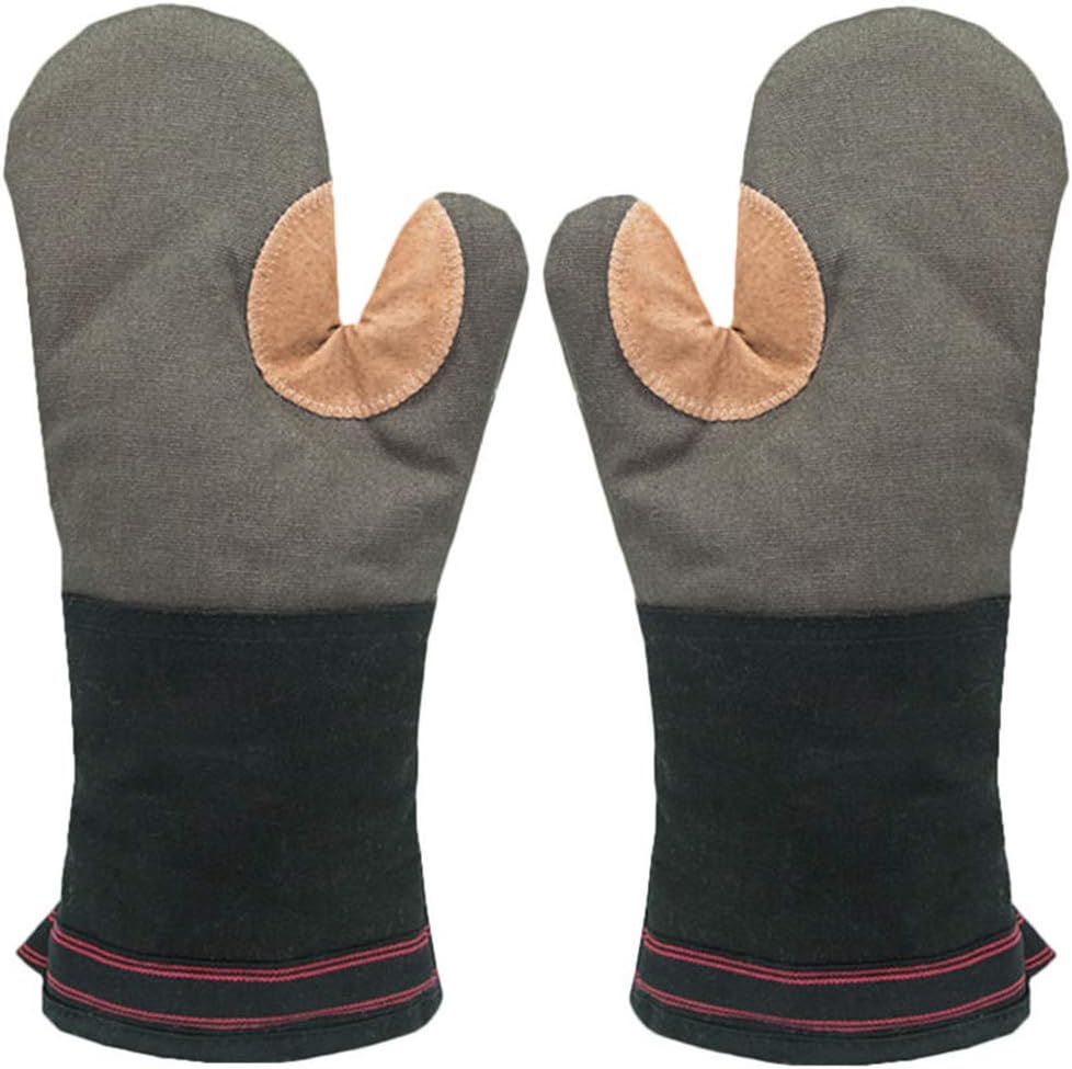 Lot De 4 Gants De Cuisine Et Maniques Résistants à La Chaleur Jusqu'à 260 °C - Antidérapants De Qualité Alimentaire - Doublure Matelassée Et Gants De Four Flexibles Pour Barbecue, Pâtisserie Et