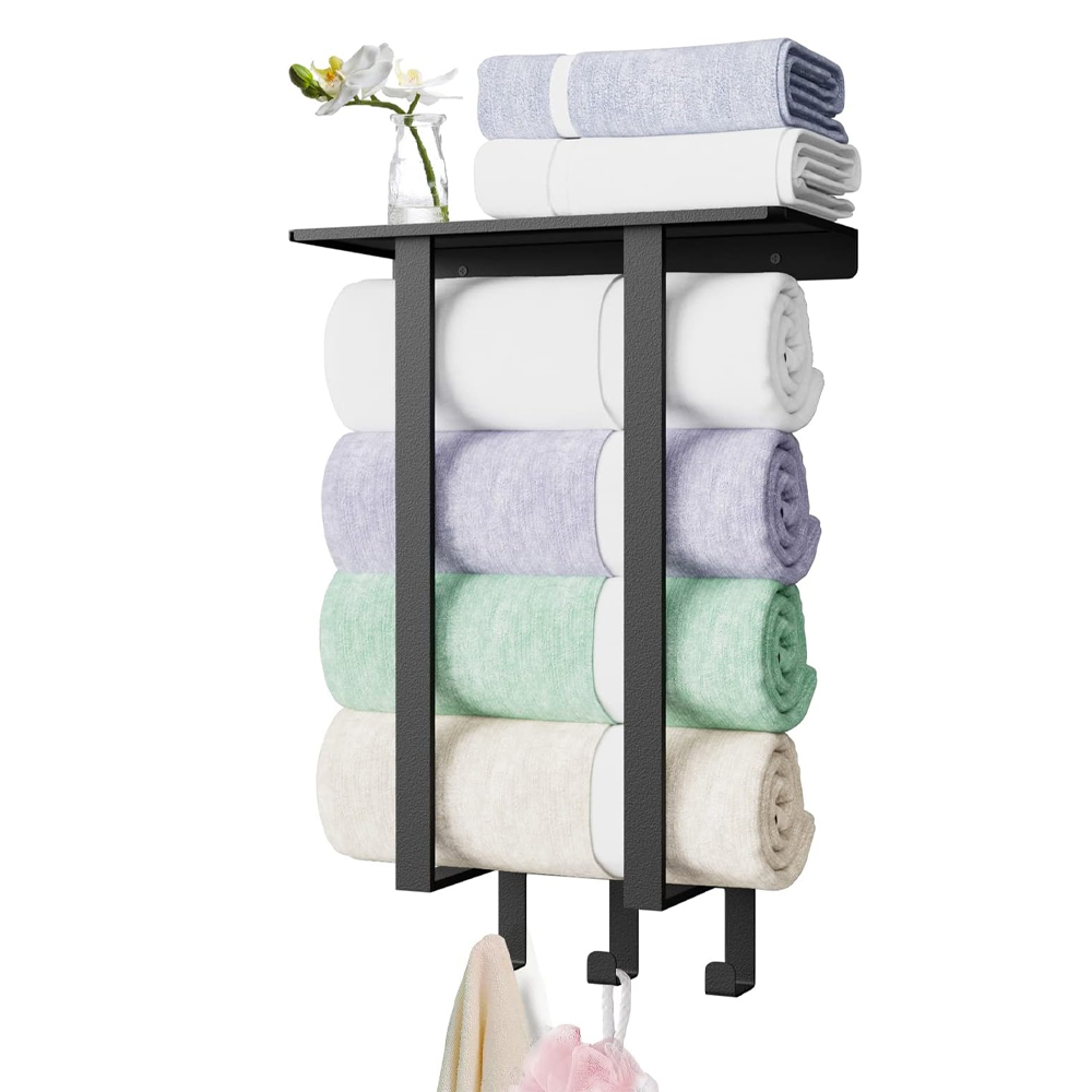 Estantes Para Baño Toallero Doble, Dailyart Toalleros De Baño Sin