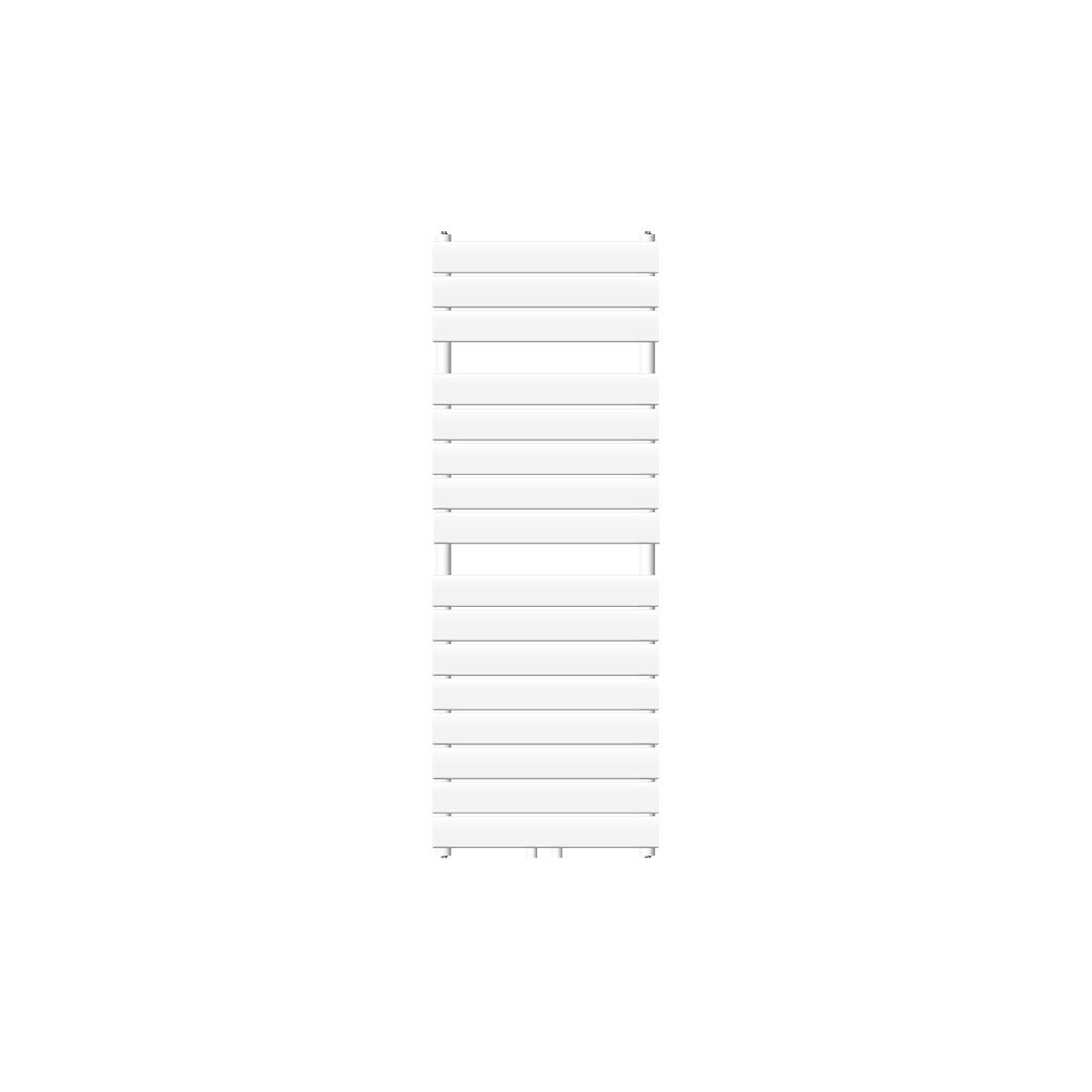 Radiateur Design Sahara Non Électrique 300x800 Mm Blanc – Sèche-Serviettes Central Avec Kit De Montage Mural