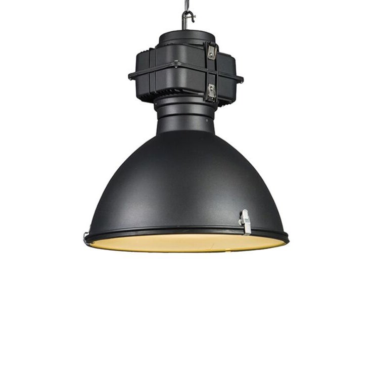 Qazqa przemysłowy lampa wisząca do stołu jadalnego inteligentny - Sicko - czarny, okrągły, żarówkami LED 7w, e27, 2700k - 6500k