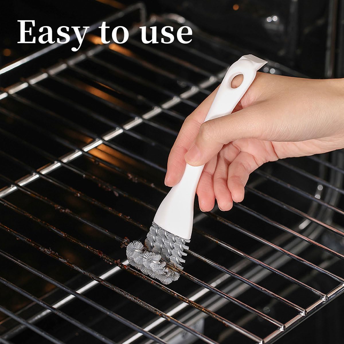 Brosse de Nettoyage Multifonctionnelle - 2pcs pour Barbecue, Cuisinière, Évier, Coin Mort et Grille avec Petite Tête - 3
