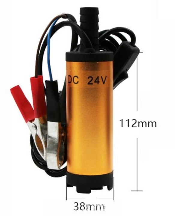 Lub DC 24 V elektryczna pompa zanurzeniowa Pompy zanurzeniowe ze stali nierdzewnej do wody, oleju, nafty i 12 l/min Narzędzie do tankowania