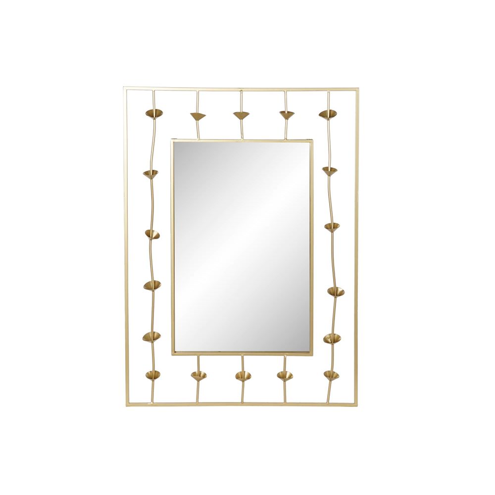 Espejo de pared dkd home decor dorado flor 70 x 5 x 100 cm - marca: dkd home decor - ean: 8424001812257