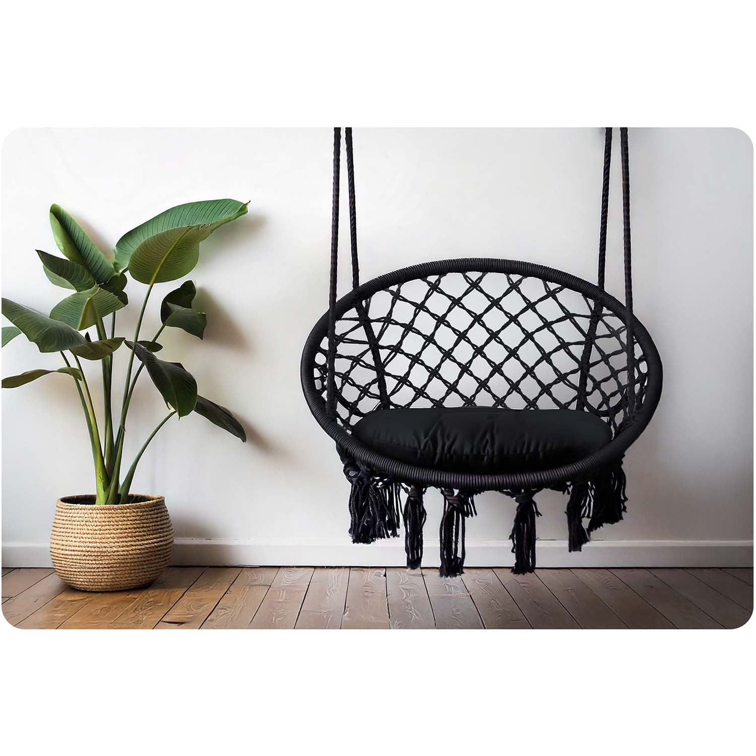 Huśtawka bocianie gniazdo ogrodowa z poduszką fotel wiszący Boho Sofotel - 7