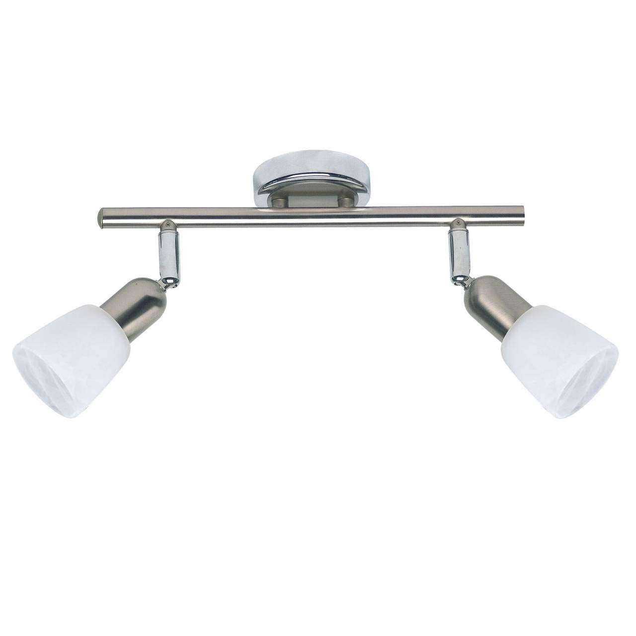 BRILLIANT lampe Sofia spot tube 2 lames fer / chrome / blanc | 2x D45, E14, 40W, nadaje się do lamp wiszących (brak w zestawie) - 3