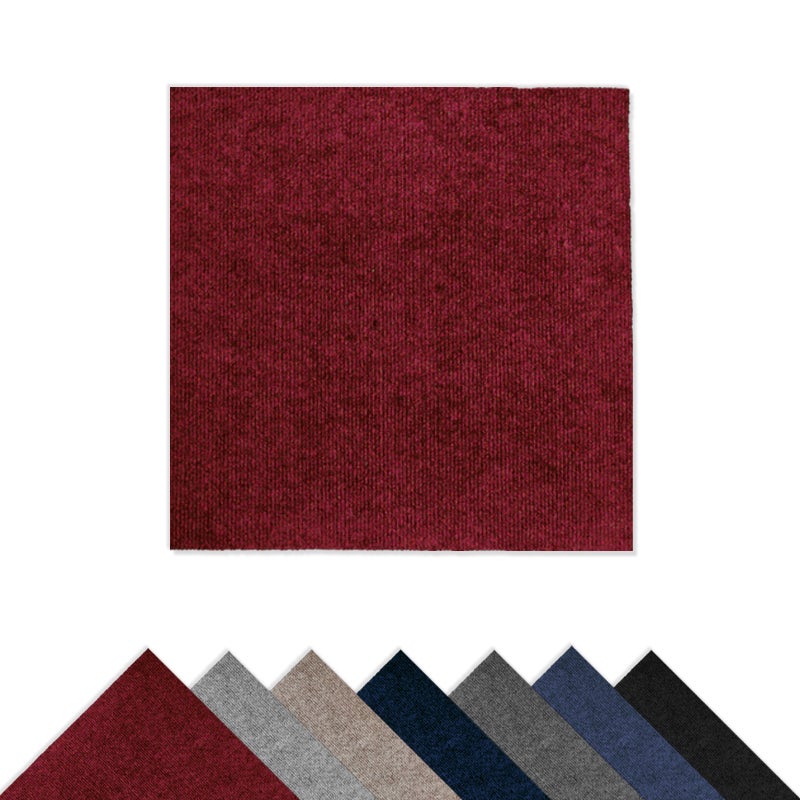 Arquiservi - Moqueta en loseta Viena Rojo 50x50 (5M2) | Antiestática, insonorizante y apta para oficinas y hogar - 9