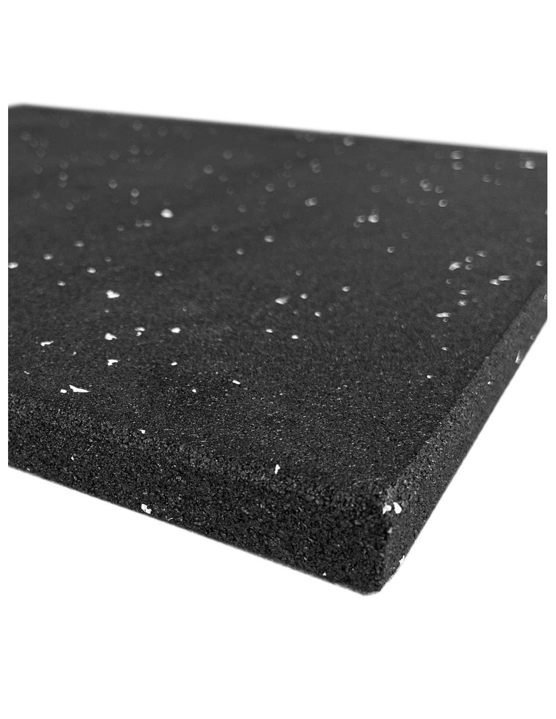 Placa de Borracha Maciça para Ginásios e Halterofilismo Uso Profissional Mosqueado Branco 50x50 cm (15 mm) - 6