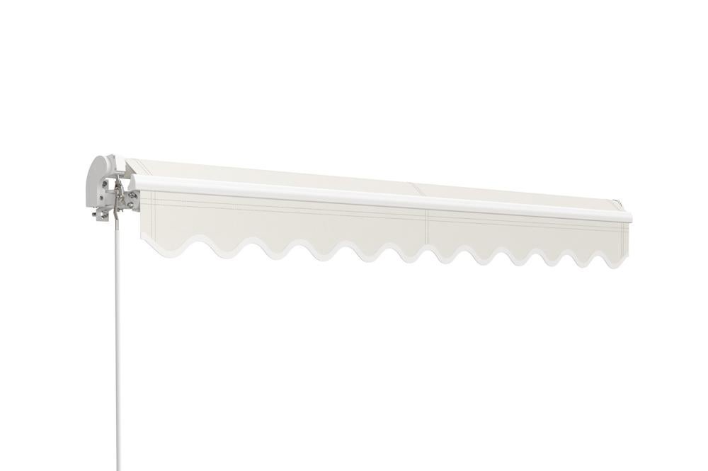 Store banne monobloc structure blanche VECCHIO 3m x 2,5m toile beige - 5