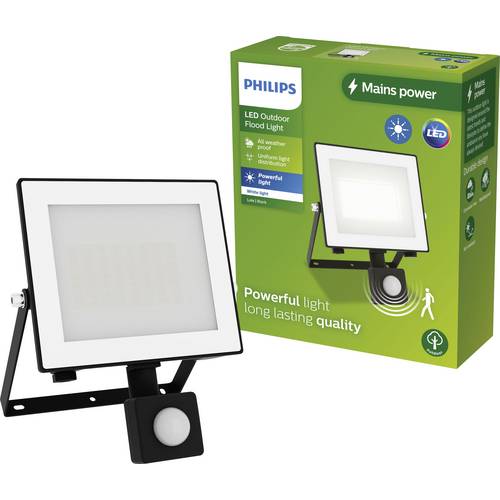 Naświetlacz LED Philips Projektor zewnętrzny z Czujnikiem Ruchu i Zmierzchu 30W 3200lm 3000K IP65 Czarny Lois