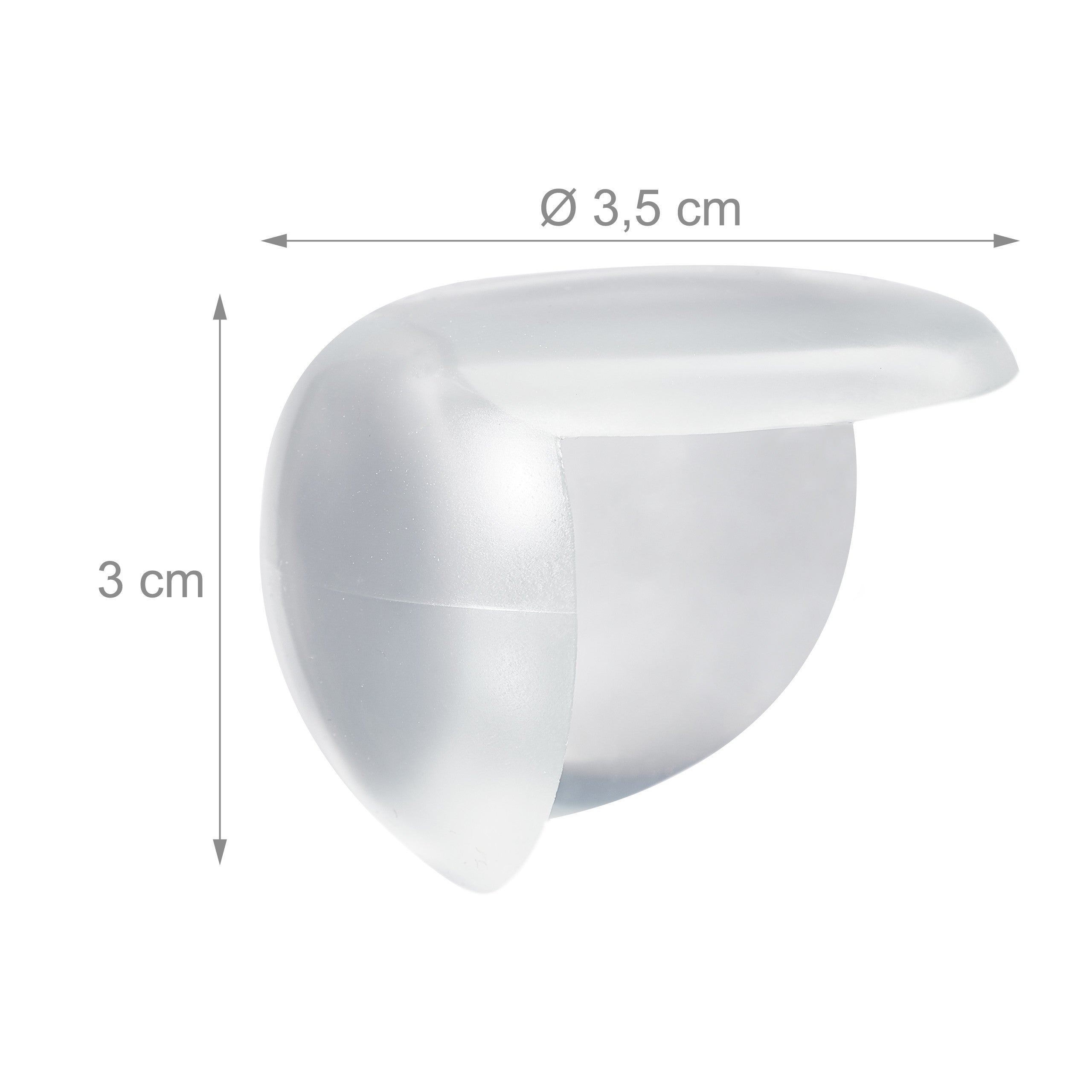 48x Paraspigoli per Bambini, Set di Paracolpi per Angoli di Mobili, Tavolo, da Incollare, Trasparente - 4