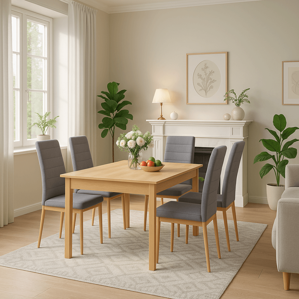 Hibuhome Mesa Comedor Extensible, 120–160 Cm , Leroy Merlin