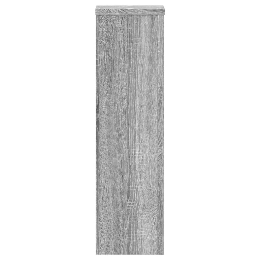 Support de plante, 2 pièces, gris, pour le salon, 17 × 17 × 60 cm - 6