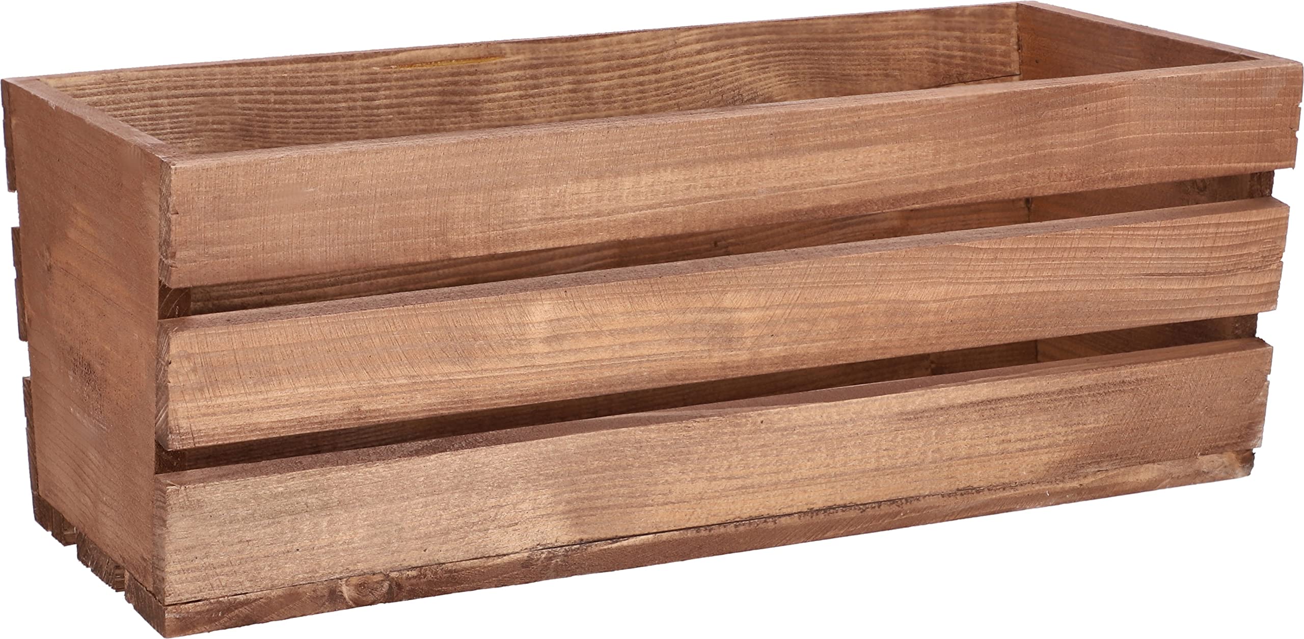 Jardinière en Bois Marron avec Insert en Plastique 40 x 18 x 15 cm - KOTARBAU - 3