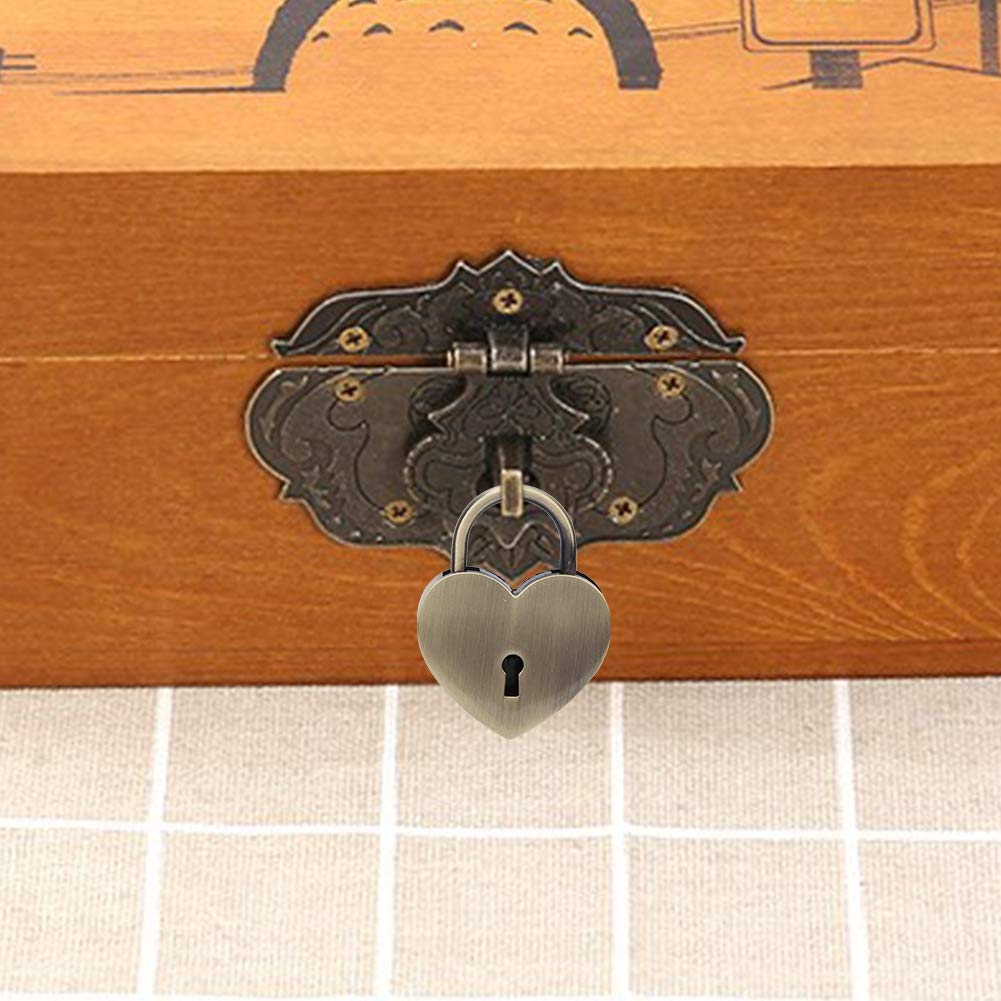 Cadenas Métal Blanc En Forme De Cœur Avec Clé - 45 X 59 Mm - Neuf