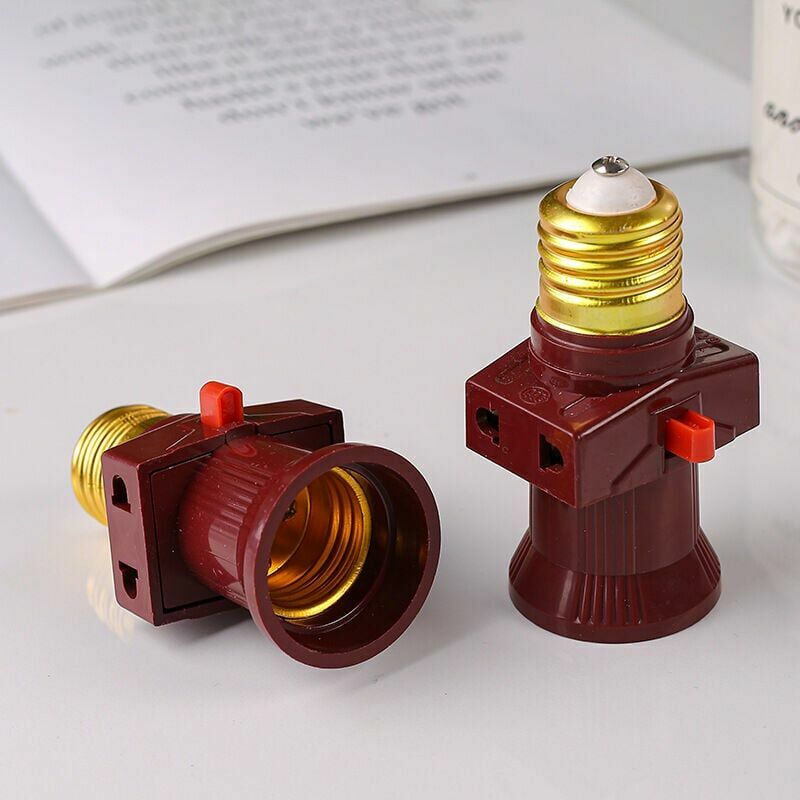 Lot de 2 douilles voleuse a vis E27 avec interrupteur 6A，250V [Classe énergétique A] - 2