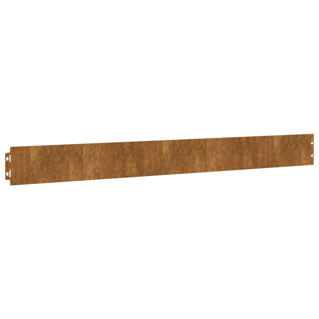 Bordures de pelouse 10 pcs 10x103 cm acier corten flexible - 6