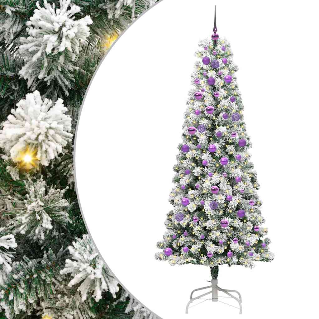 Sztuczna choinka z zawiasami Ze LED Lights 210 cm PVC