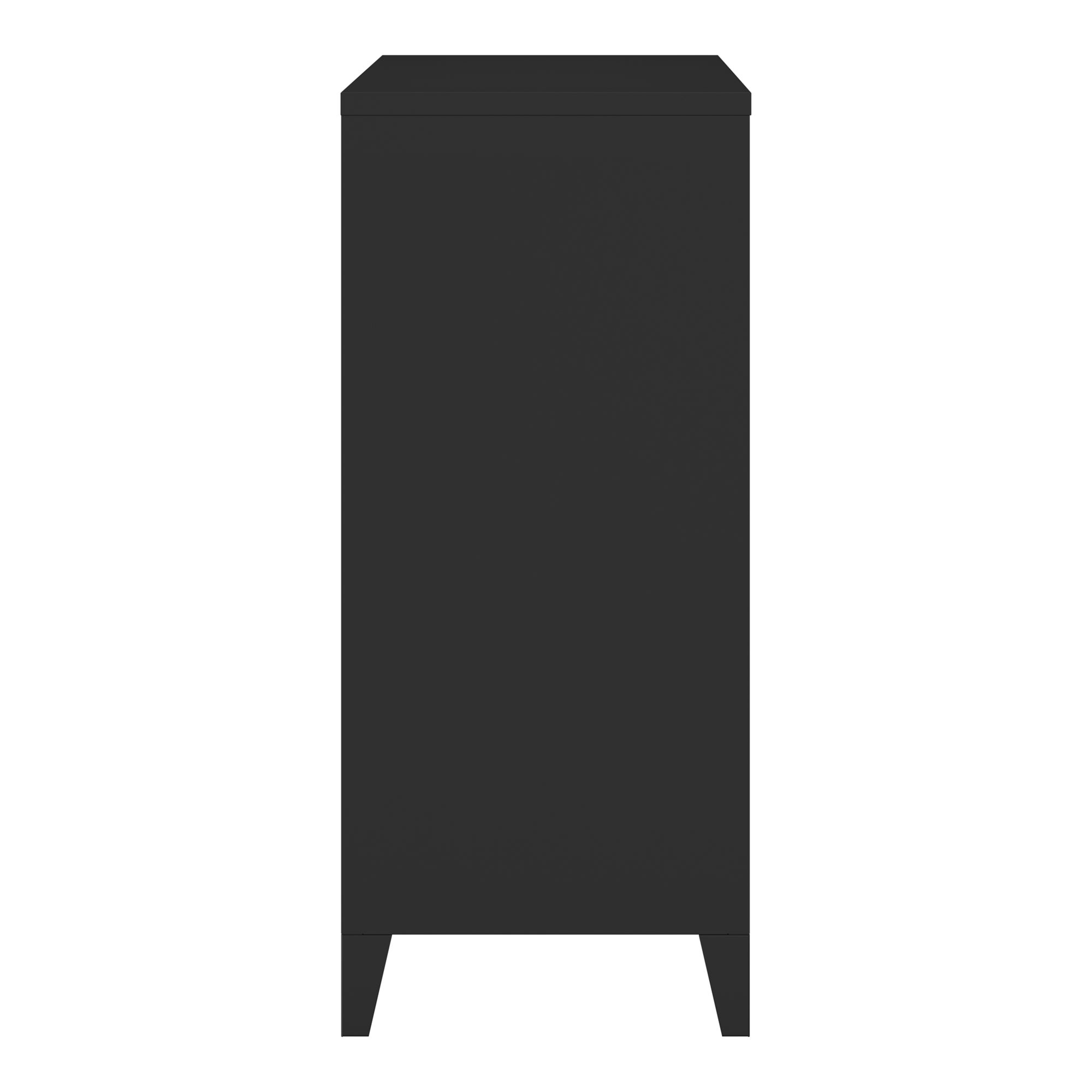 Commode métallique Hämeenlinna avec 4 tiroirs acier 92 x 80 x 40 cm noir [en.casa] - 10