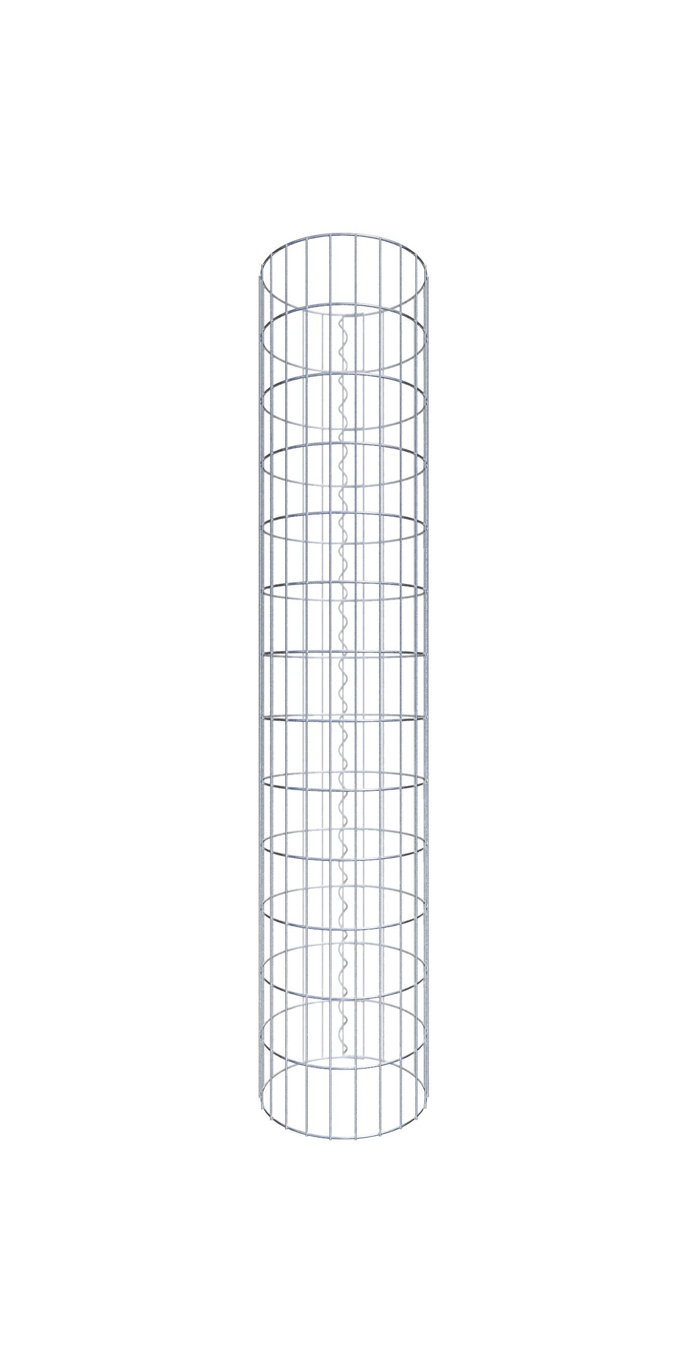 Kolumna gabionowa o średnicy 37 cm, okrągła MW 5 x 10 cm - Wysokość: 1,30 m