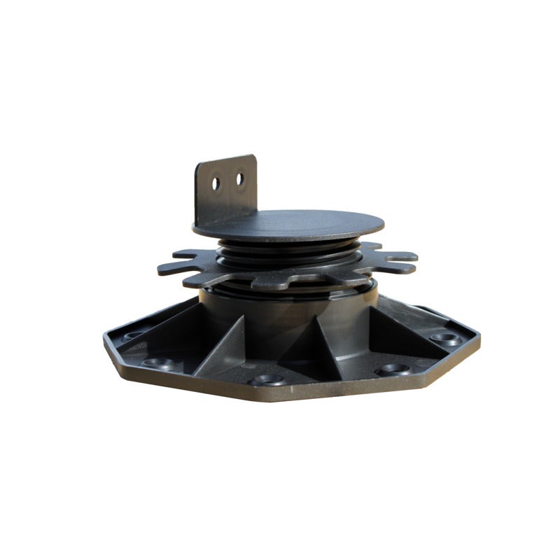 Piedino Regolabile da 30 a 60 mm per Terrazze in Legno e Composito - Nero - 4