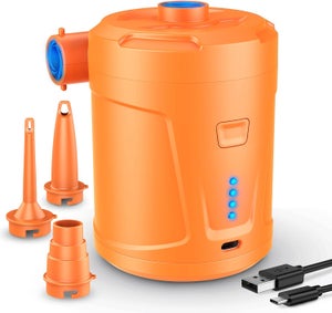 Pompe à Air Rechargeable Pompe à Air Électrique, Batterie Rechargeable 5200mah, Mini Pompe Air Lectrique Avec 3 Buses D Air Gonfleur Rapide Pour Bateau Lit Gonflable Gonfleur Matelas Gonflable Batterie Pompe à Air Rechargeable Pompe à Air Électrique, Batterie Rechargeable 5200mah, Mini Pompe Air Lectrique Avec 3 Buses D Air Gonfleur Rapide Pour Bateau Lit Gonflable Gonfleur Matelas Gonflable Batterie