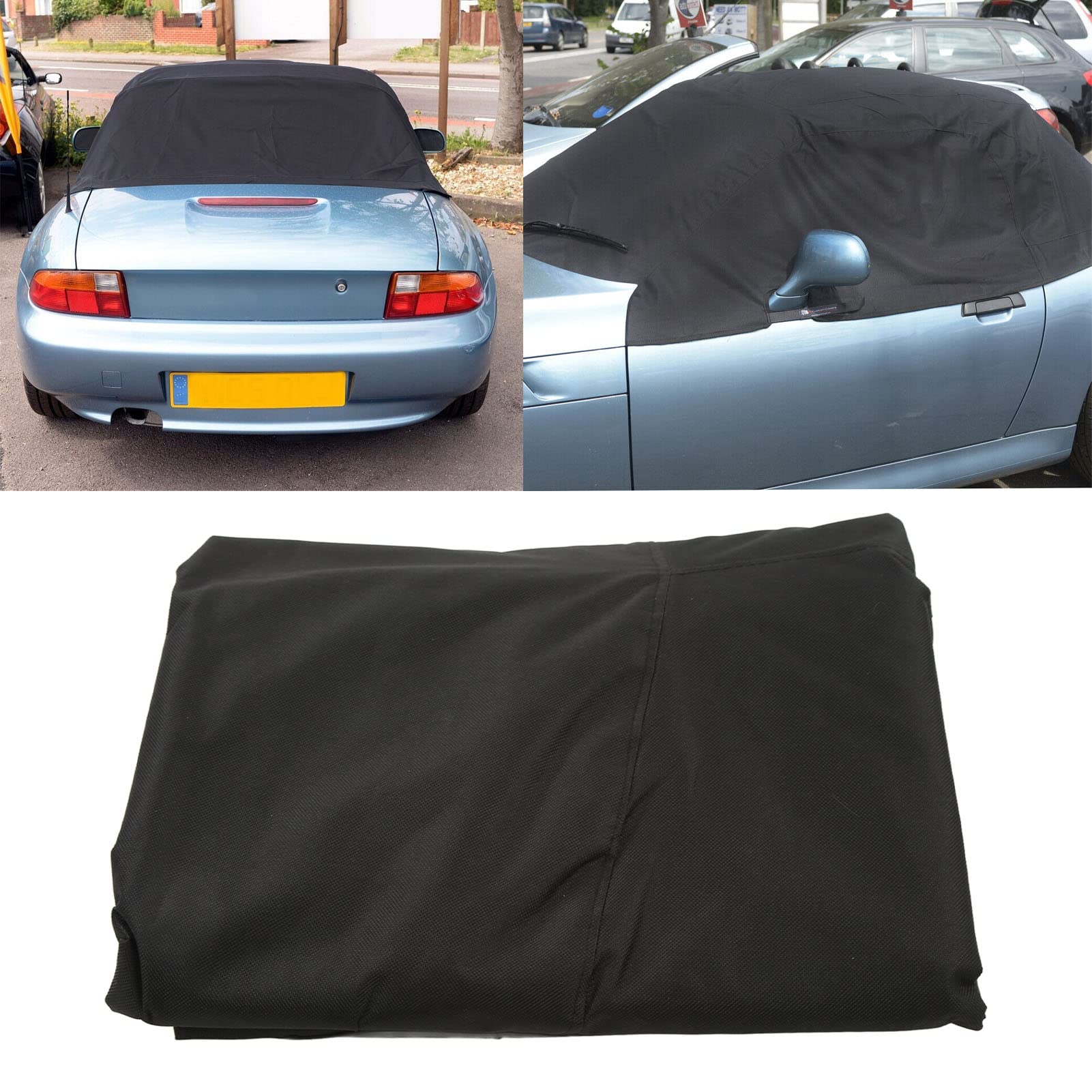 TUCAREST Copriauto 6 Strati Impermeabile Con Cerniera - Taglia XXL Per Berlina 510-540 Cm - Antigrandine E UV