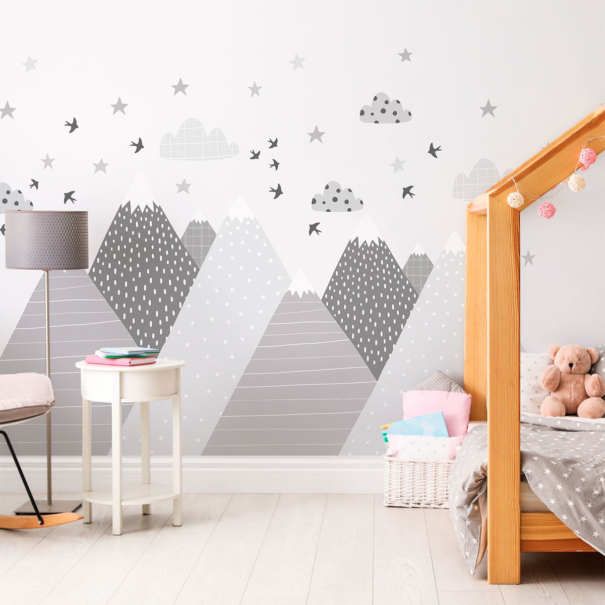 Adesivo bambino di montagna scandinavo rocka - Sticker adesivo - adesivi murali - 110x165cm - 4