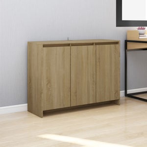 Credenza Rovere Fumo 35,5x35x76 cm in Truciolato armadietto