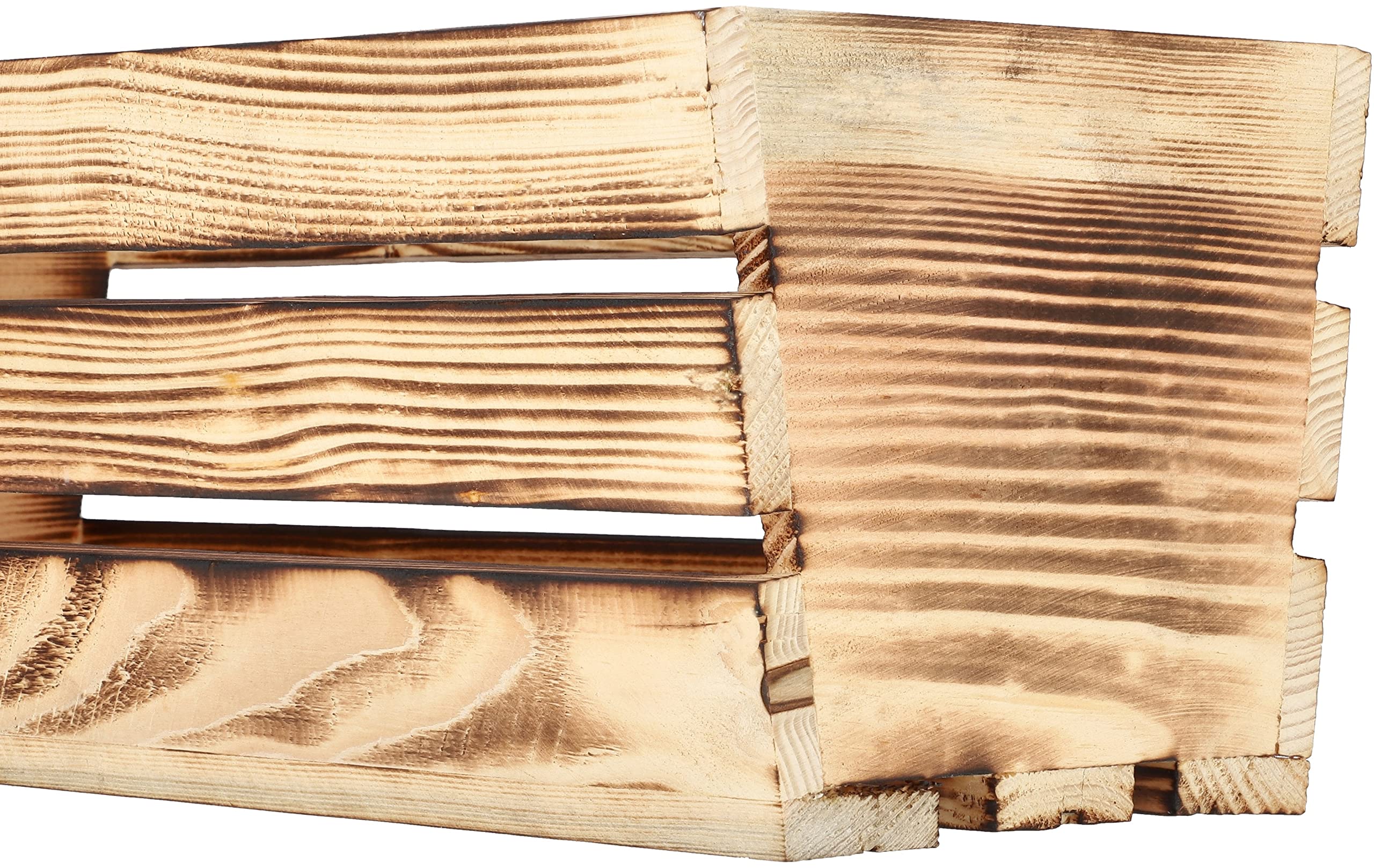 Jardinière en Bois Brûlée avec Insert en Plastique 60 x 18 x 15 cm - KOTARBAU - 7