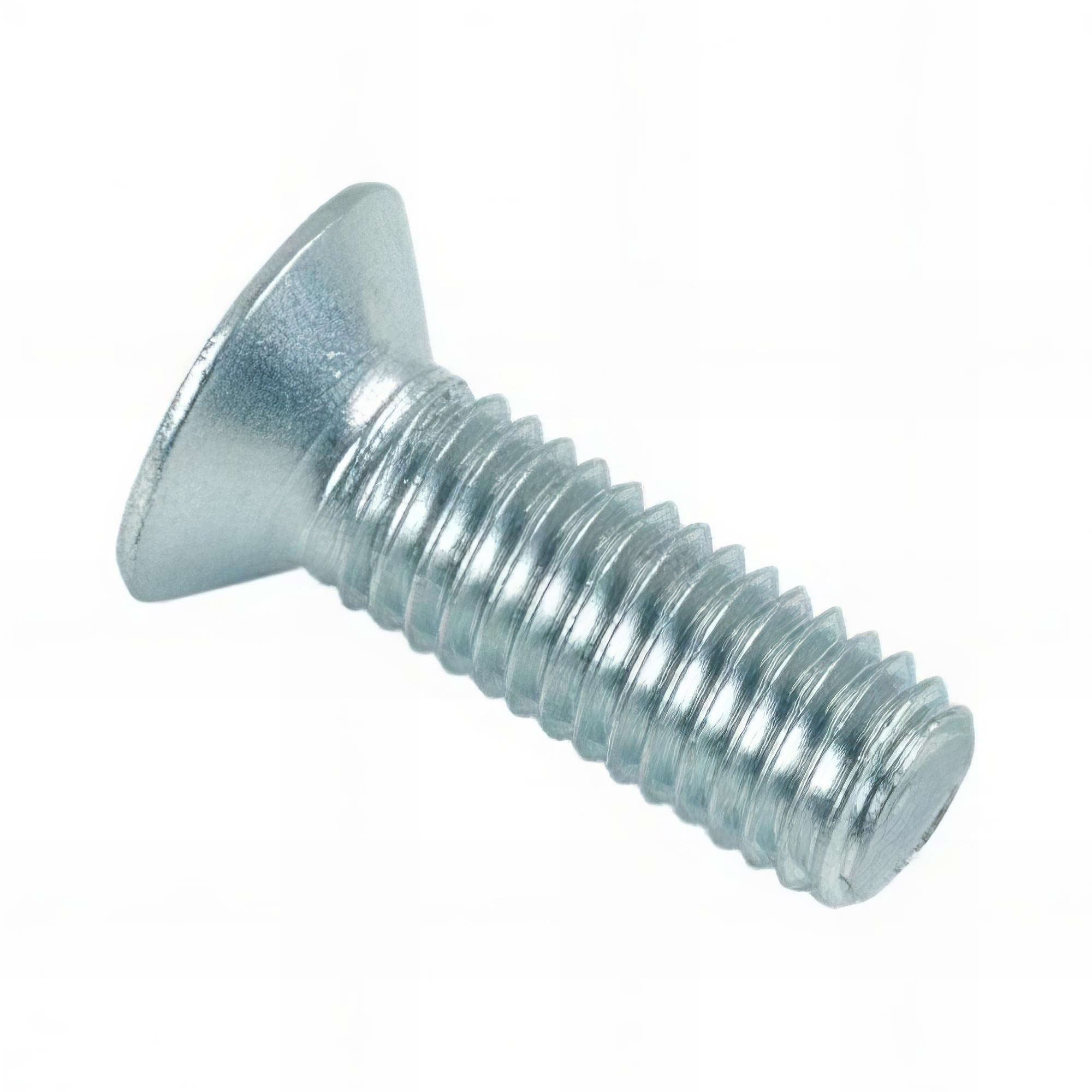 Vis métaux tête fraisée Pozidriv 6 x 60 mm Zinguée - Boite de 200 pcs ...