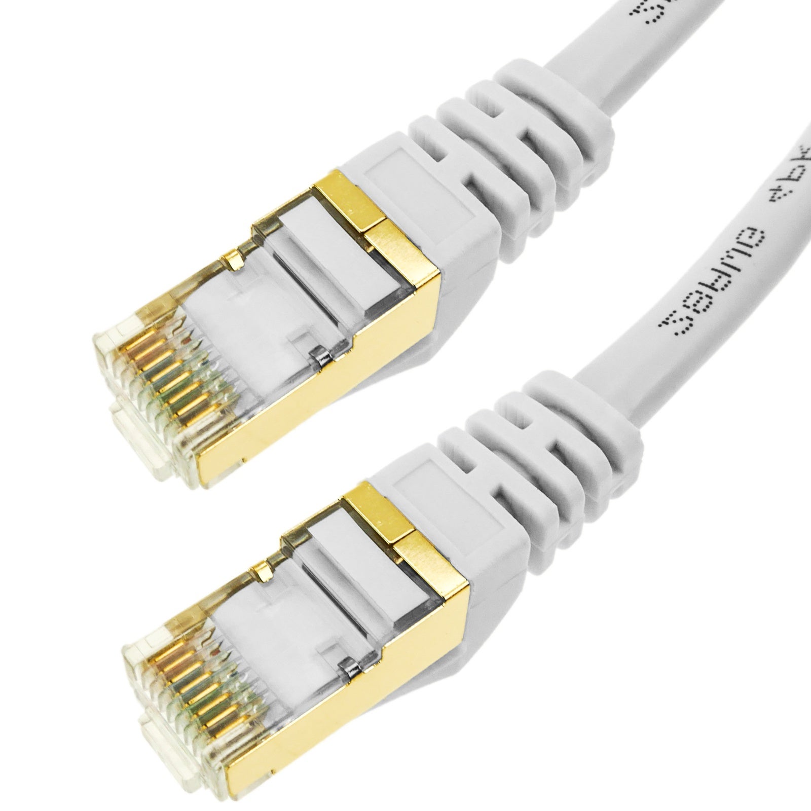 Câble réseau Ethernet type LAN SFTP RJ45 couleur blanche 2 m - 4