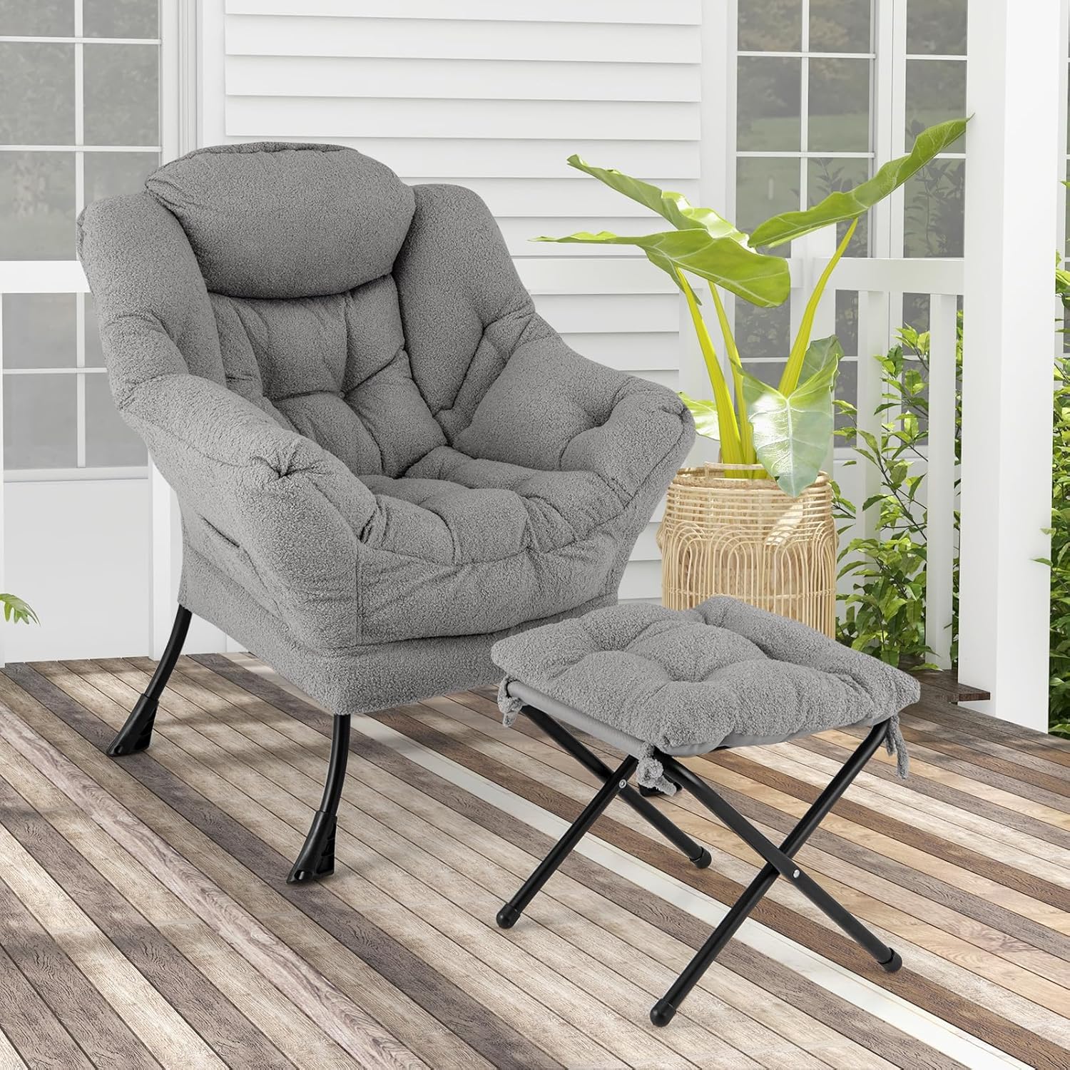 COSTWAY Fauteuil Relax Inclinable Pivotant avec Repose-Pied Fauteuil TV, Relaxation de Salon Noir COSTWAY Fauteuil Relax Inclinable Pivotant avec Repose-Pied Fauteuil TV, Relaxation de Salon Noir