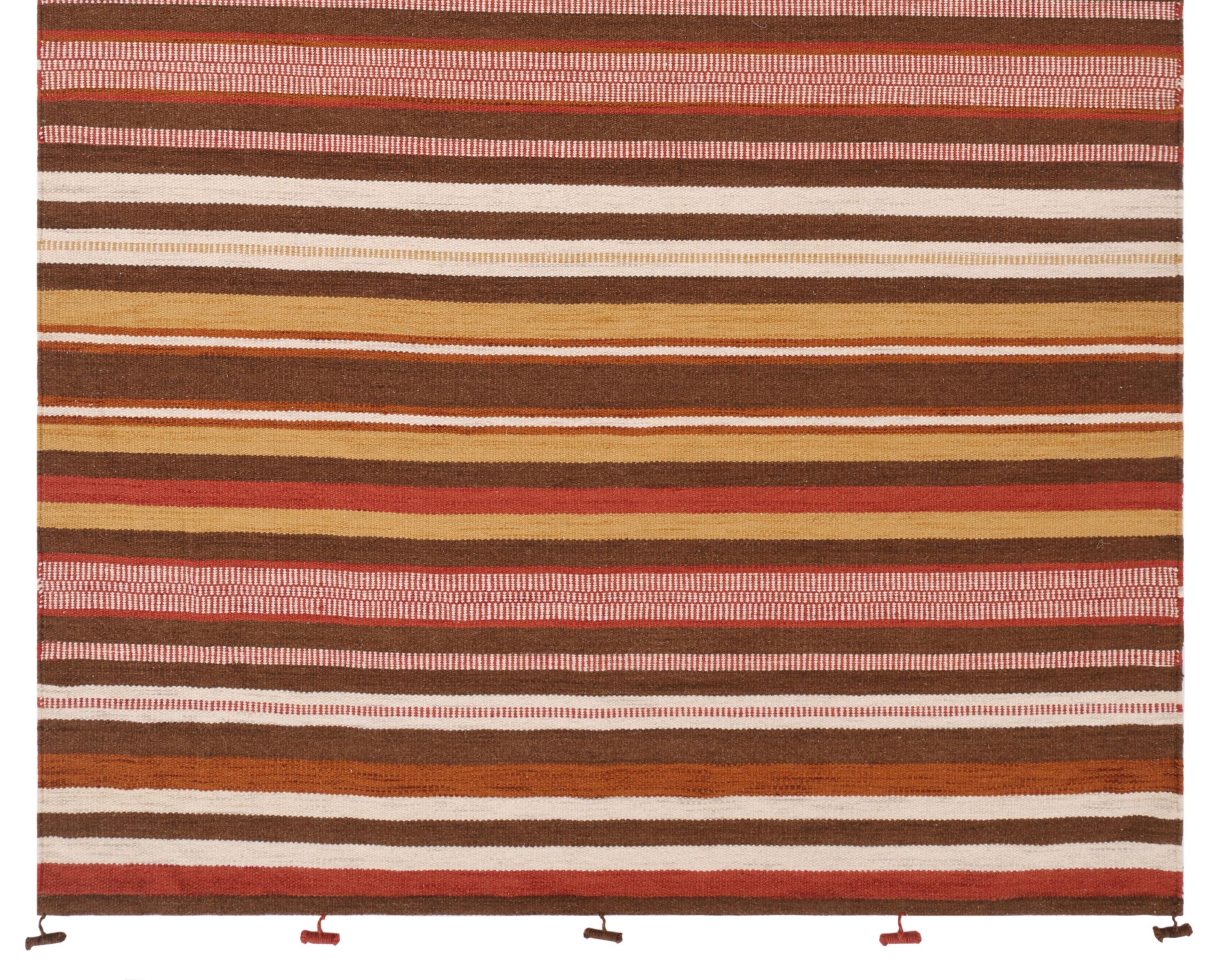 Dywan wełniany Capadocia Brown Gold wielokolorowy prostokątny 160x230cm - 3