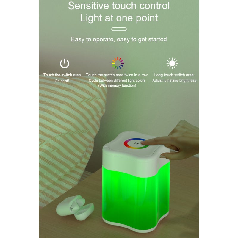 Luz ambiente multicolorida, luz noturna USB com controle remoto, luz ...