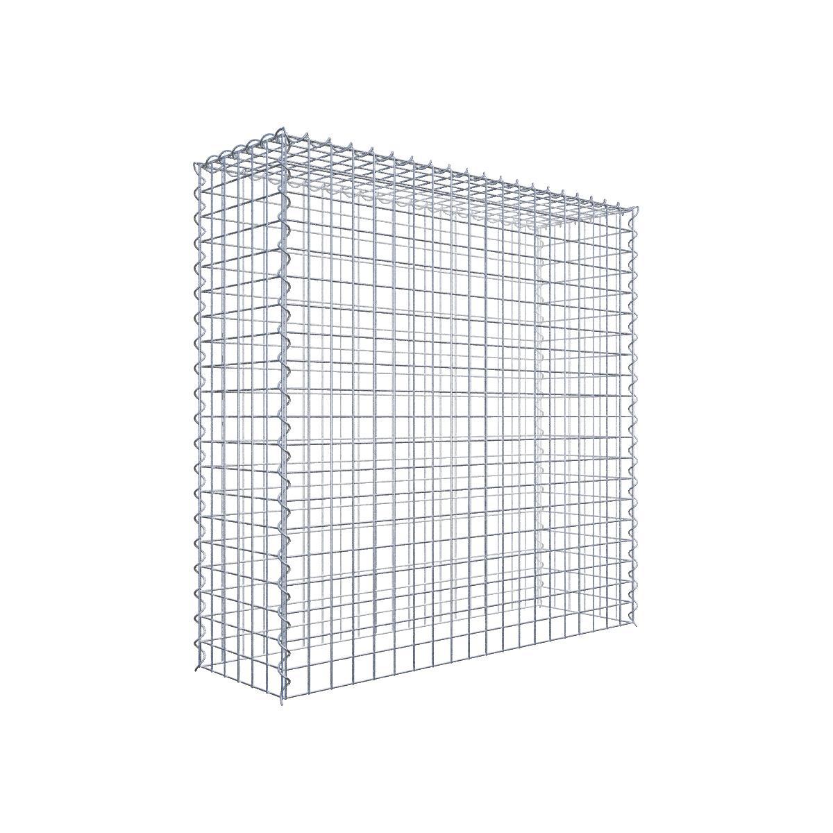 Gavión para apilar en acero galvanizado 100x100x30cm (lxaxp), malla 5 x 5cm, espiral, sin rejilla inferior