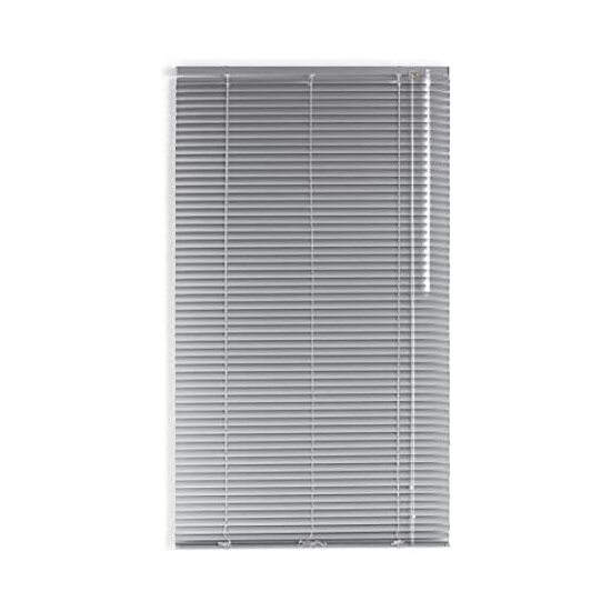Blindecor | veneciana de aluminio con lama - medidas veneciana: 150x180 - veneciana regulable en altura y apertura color plata