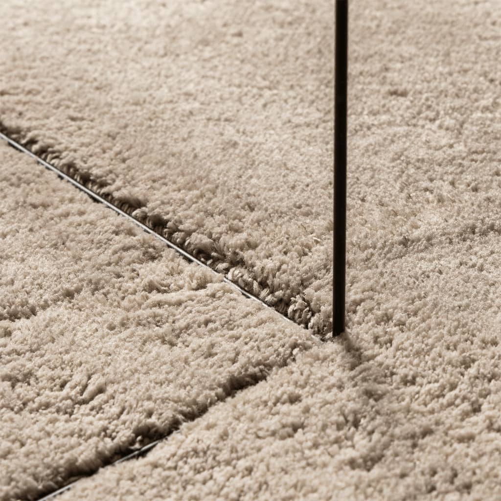 Tapis HUARTE à poils courts doux et lavable sable 200x200 cm - 8