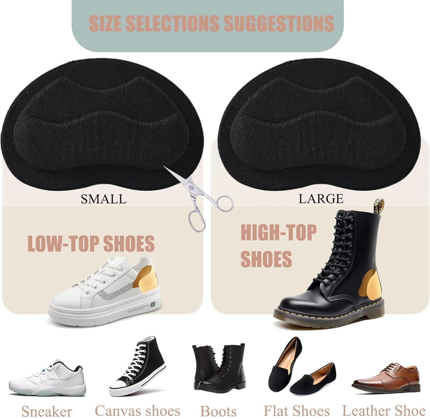 4 paires coussinet talon chaussure, Protege talon chaussure pour homme et femme, Inserts de talons pour l'arrière du talon, Amélioration du... - 4