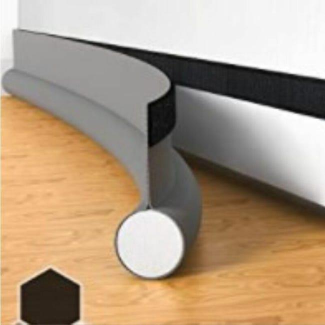 Relaxdays Boudin De Porte Isolant, Pour Porte Et Fenêtre, Tissu Et Sable Anti Froid 76 Cm Motifs Coeur Gris 90939011